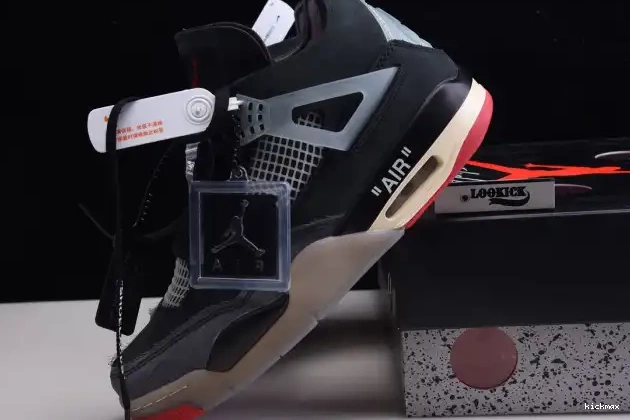 Rep White 4 Air Jordan x CV9388-001 Bred Retro Off 0418